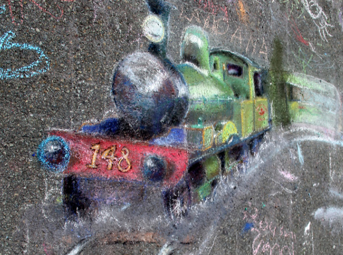chalk-train